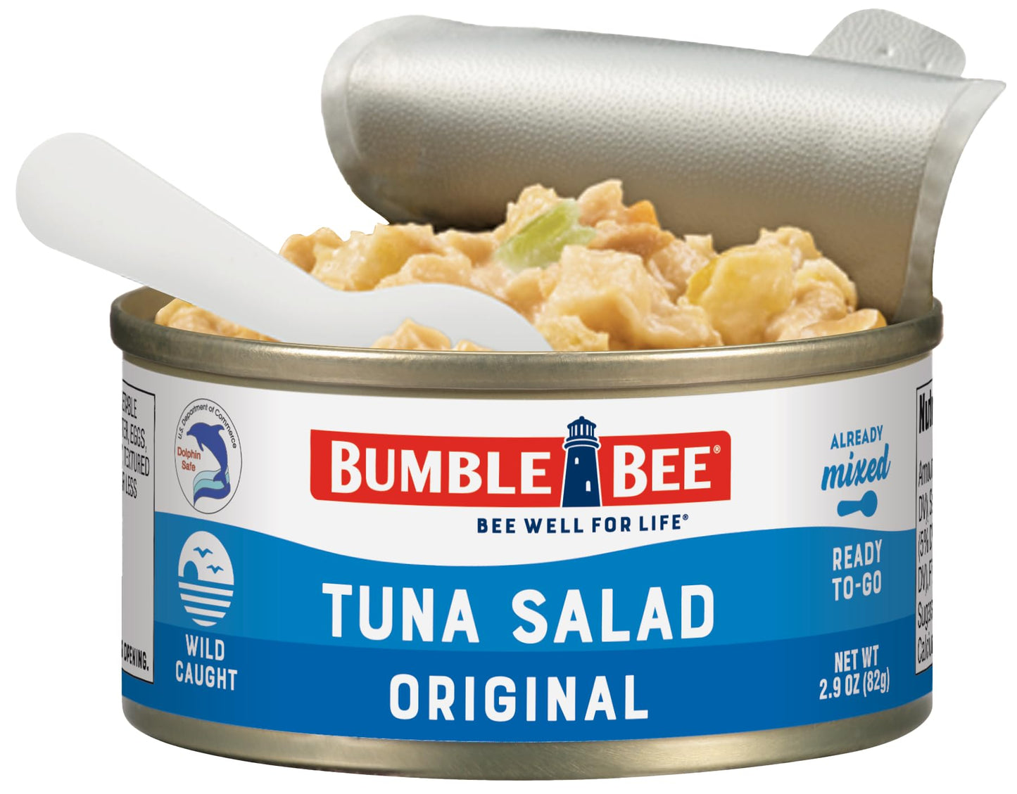 Bumble Bee Lunch On The Run Tuna Salad With Crackers Kit, 8.2 Oz - Ready To Eat, Includes Crackers, Cookie & Peaches - Wild Caug