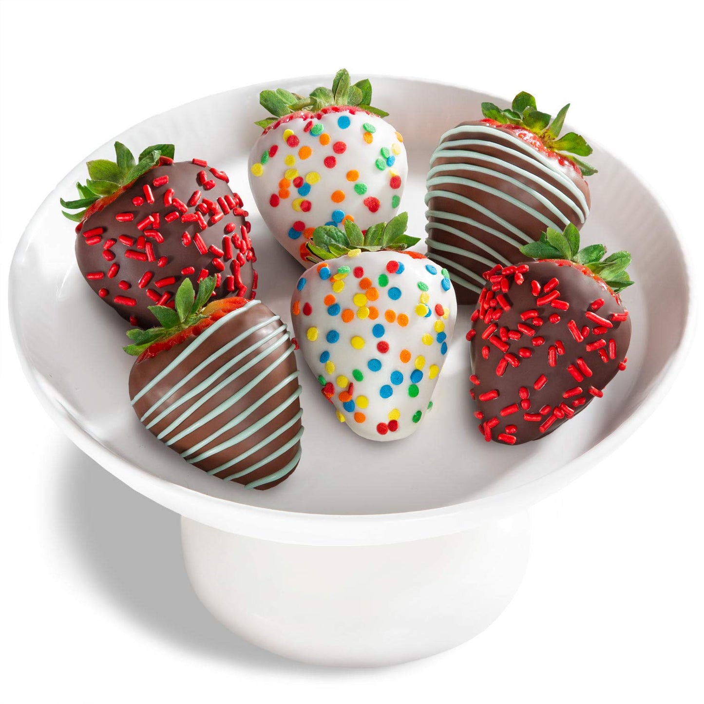 A Gift Inside Chocolate Covered Strawberries, 6 Count, Perfect for Birthdays