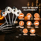 24 Ct Black White Donut Shaped Candy Lollipops Covered With Sprinkles, Individually Wrapped Lollipop Suckers Candy Bulk, Mixed Fruit Flavor, Artistically Crafted Lollipops Candys Gifts For Halloween