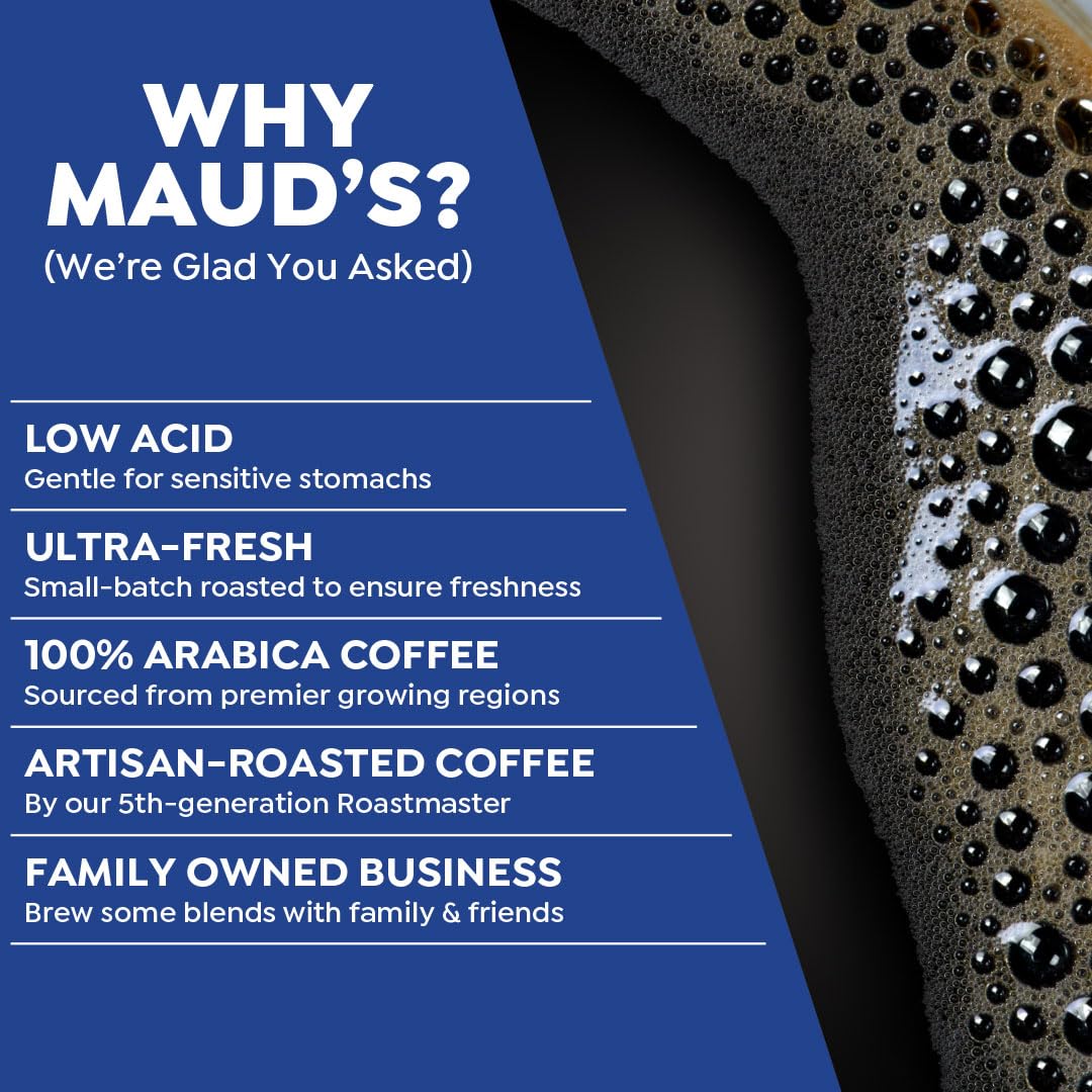 Maud'S Columbian Coffee Pods, 50 Ct, Single Origin, Medium Roast Coffee In Recyclable Single Serve Pods - 100% Arabica Coffee, C