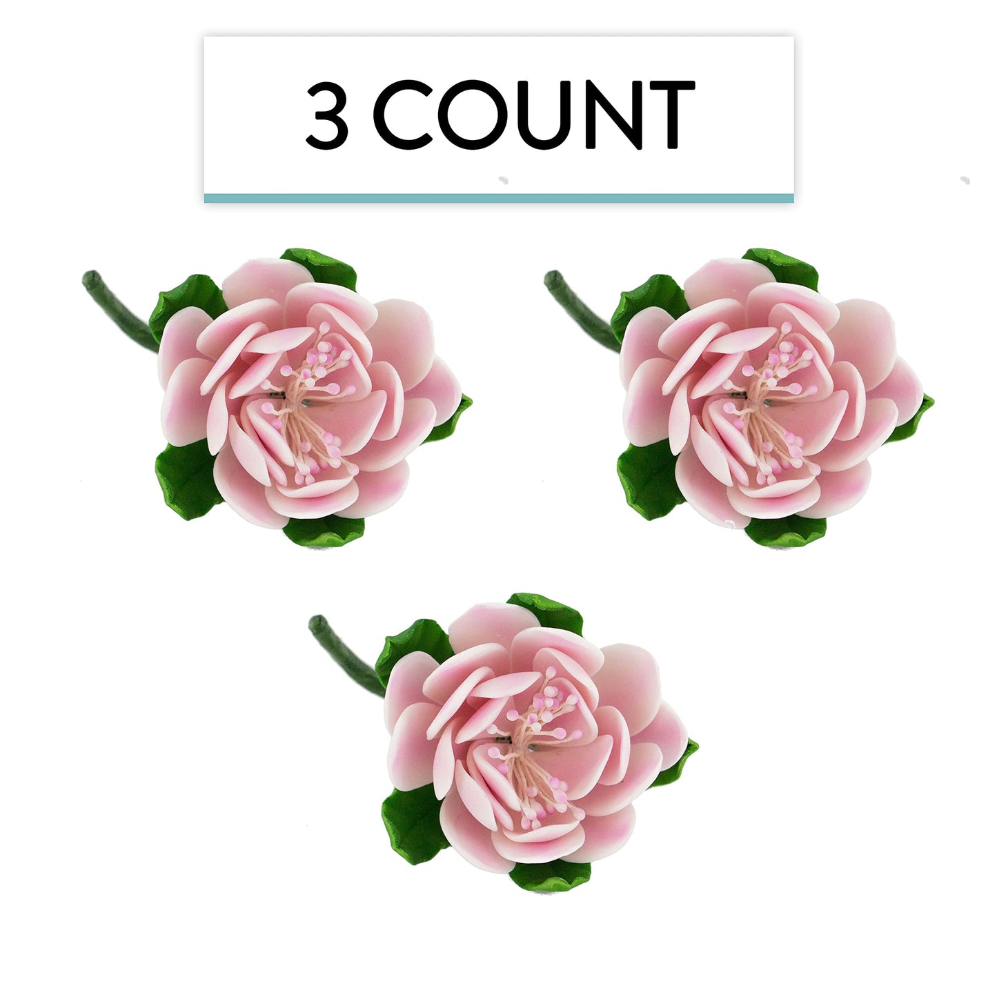 Global Sugar Art Protea Sugar Cake Flowers Medium Pink, 3 Count by Chef Alan Tetreault