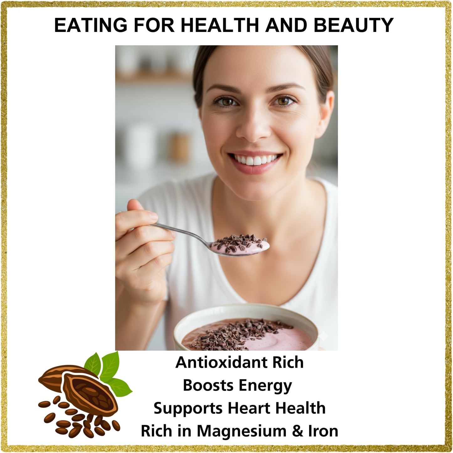 Cacao Nibs Organic - 100% Dark Chocolate Chips - Raw, Unsweetened Cocoa Pieces - 16 Oz - Keto And Vegan Superfood - Healthy Sugar Free Snack Or Add To Smoothies Or Baking By Pure Natural  S