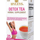 Hyleys Detox Tea For Cleanse - Black Tea - 25 Tea Bags (12 Pack)