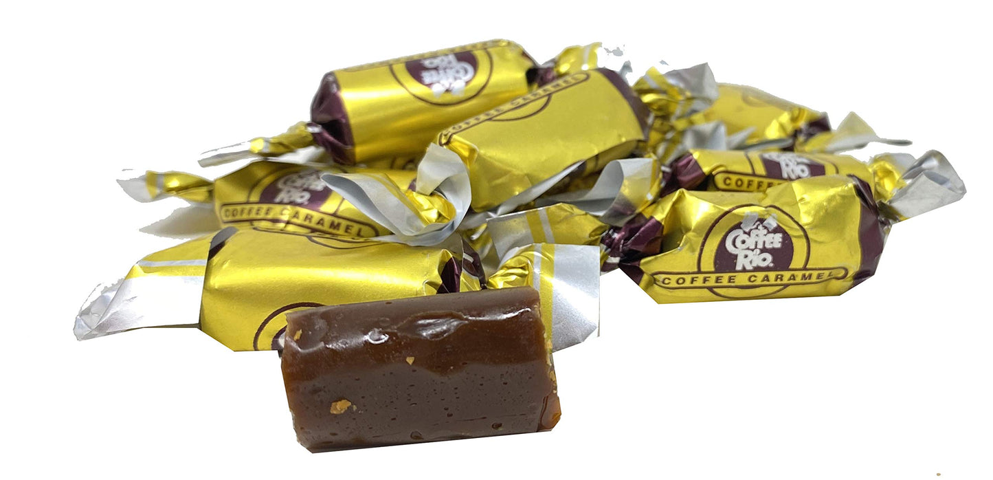 Coffee Rio 3 Pound Bag Coffee Caramels - Individually Wrapped Kosher Candy in Cream Color