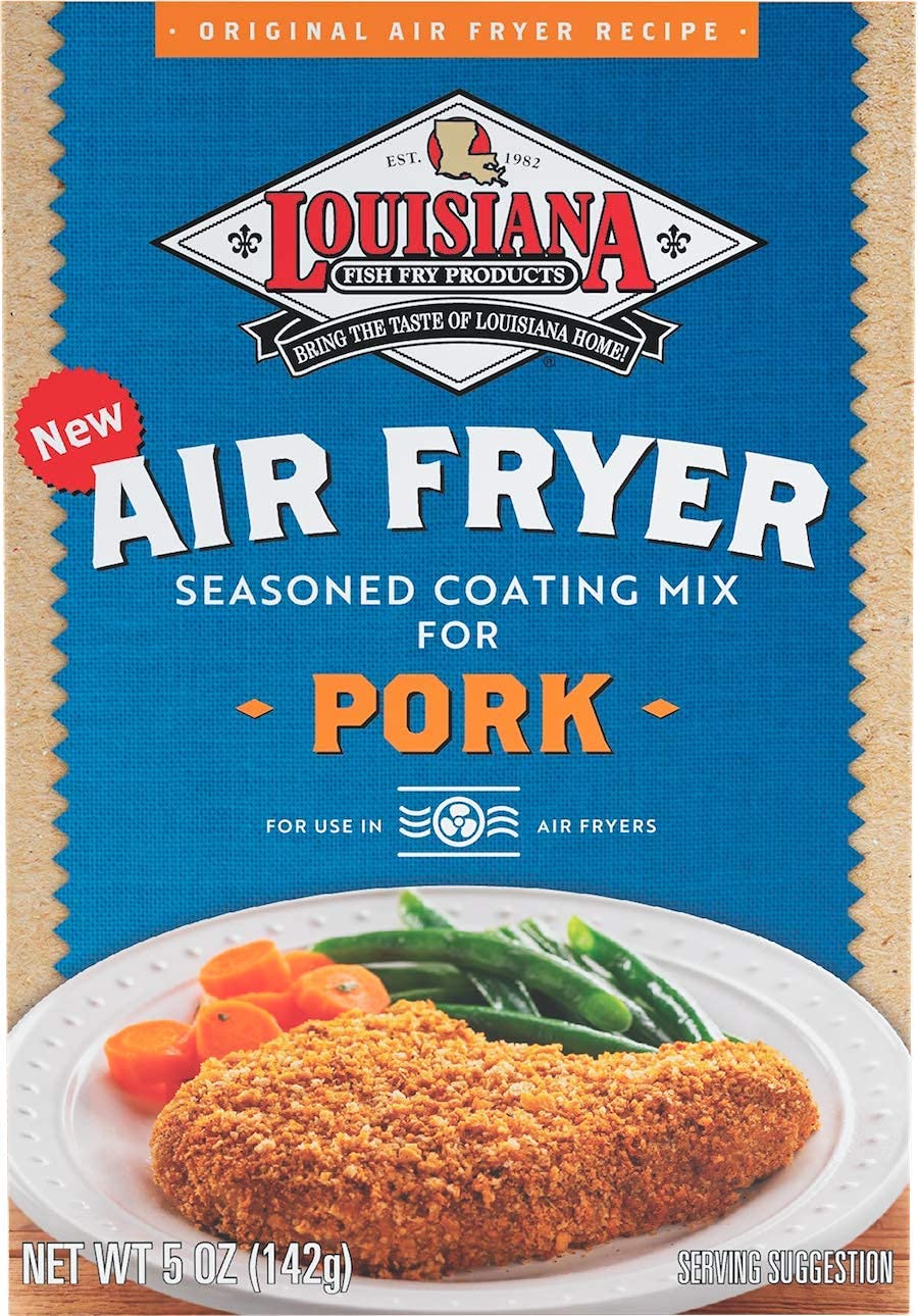 Louisiana Fish Fry Products Air Fry Pork Coating Mix, 5 Oz, Pack Of 6