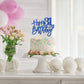 Roadsea Happy 31St Birthday Cake Topper - Girl Boy 31 Years Old Birthday Cake Supplies - 31St Birthday Party Decorations - Blue
