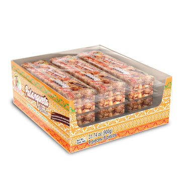 Las Sevillanas Palanqueta Mixta - Peanut and Mixed Seeds Bar, Traditional Mexican Candy, Crunchy Snack Bar with Peanuts & Mixed 