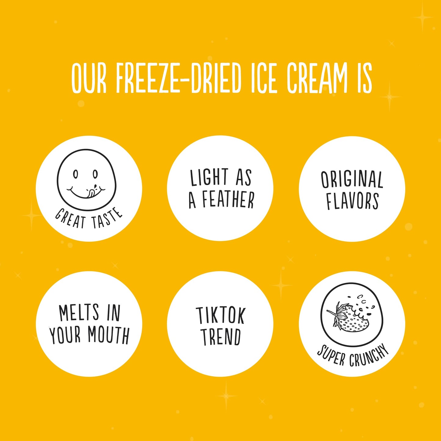 Supergarden Freeze Dried Ice Cream Banana - Crunchy Dessert for Kids - 1.41oz Pack