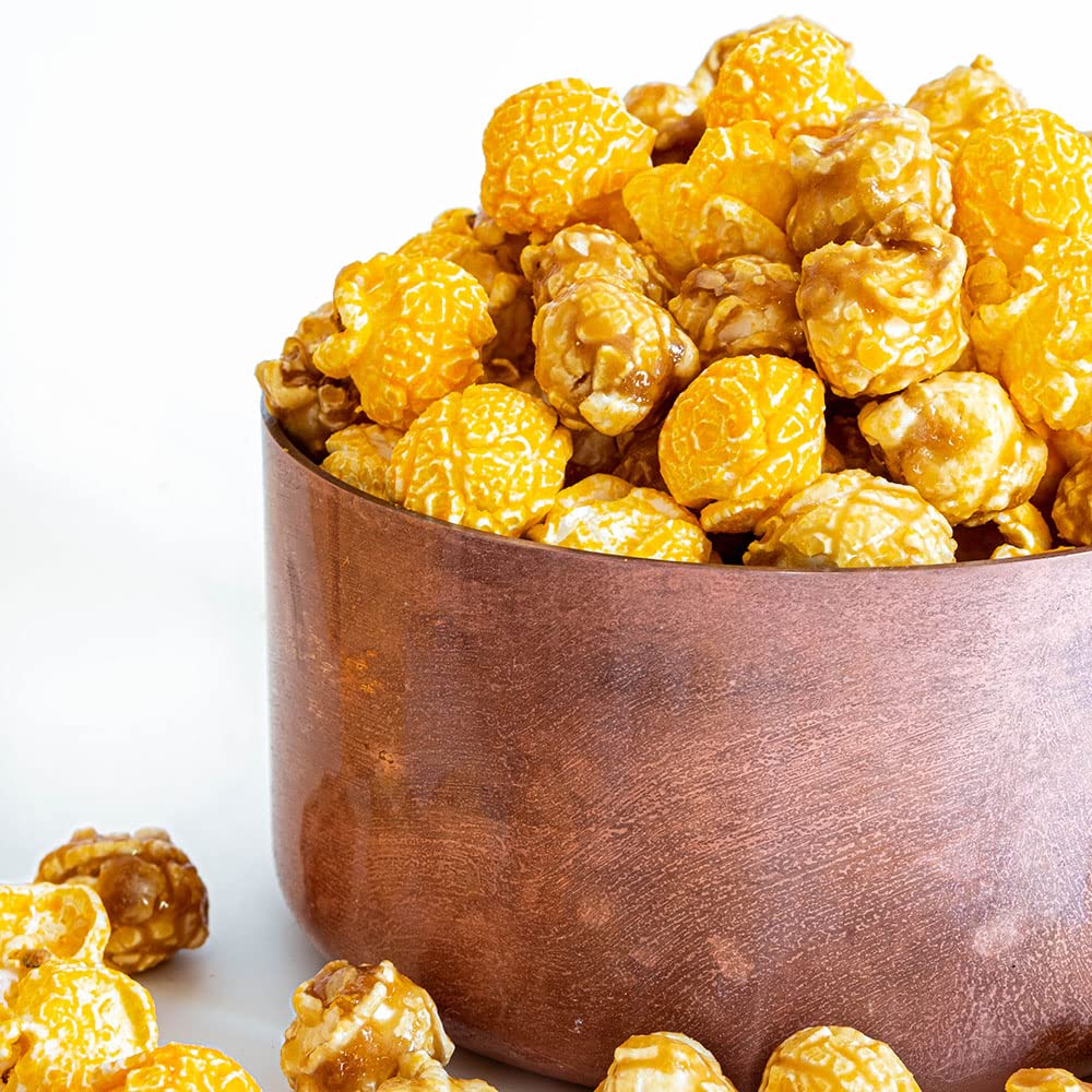 G.H. Cretors Gourmet Caramel Corn Popcorn - Irresistible Cheese & Rich Caramel Flavor In Convenient Individual Bags, 7.5 Oz (6 P