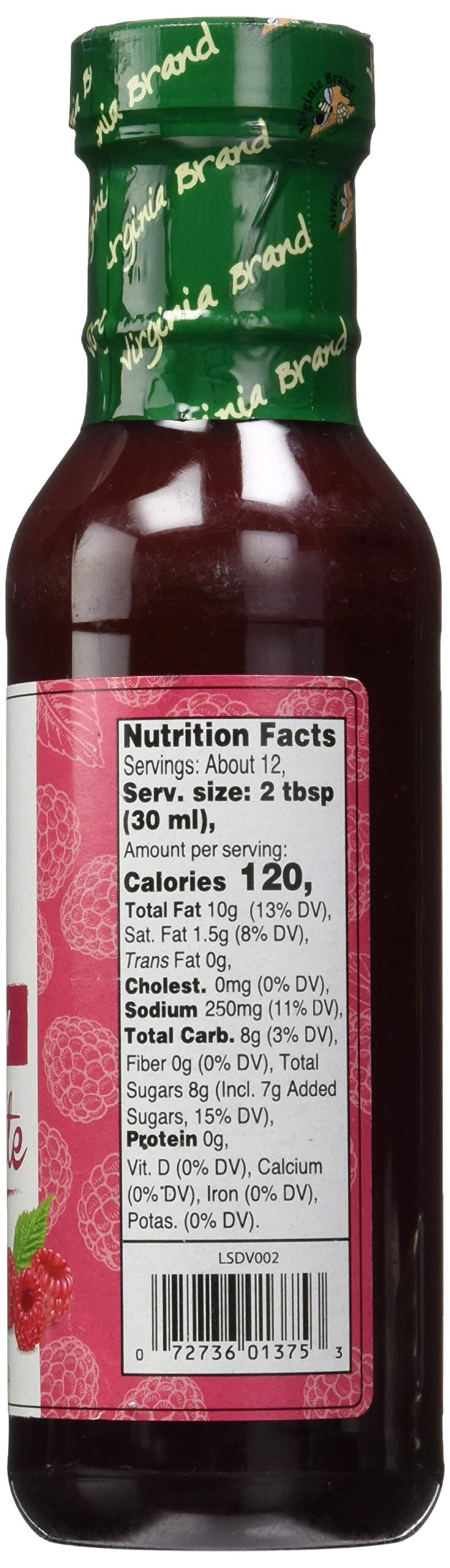 Virginia Dressing Vidalia Raspberry Vinegar, 12 oz