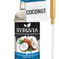Syruvia Sugar Free Coconut Syrup With Syrup Pump Dispenser - Coconut Coffee Syrup Flavor, 25.4 fl oz, Kosher, Gluten Free, Perfe