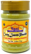 Rani Curry Leaves Powder (Kari Neem Patha) Indian Spice 2.4oz (70g) PET Jar ~ All Natural | Vegan | Gluten Friendly | NON-GMO | 