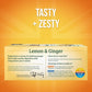 Twinings Herbal Tea - Lemon & Ginger, 100 Individually Wrapped Bags, Naturally Caffeine Free