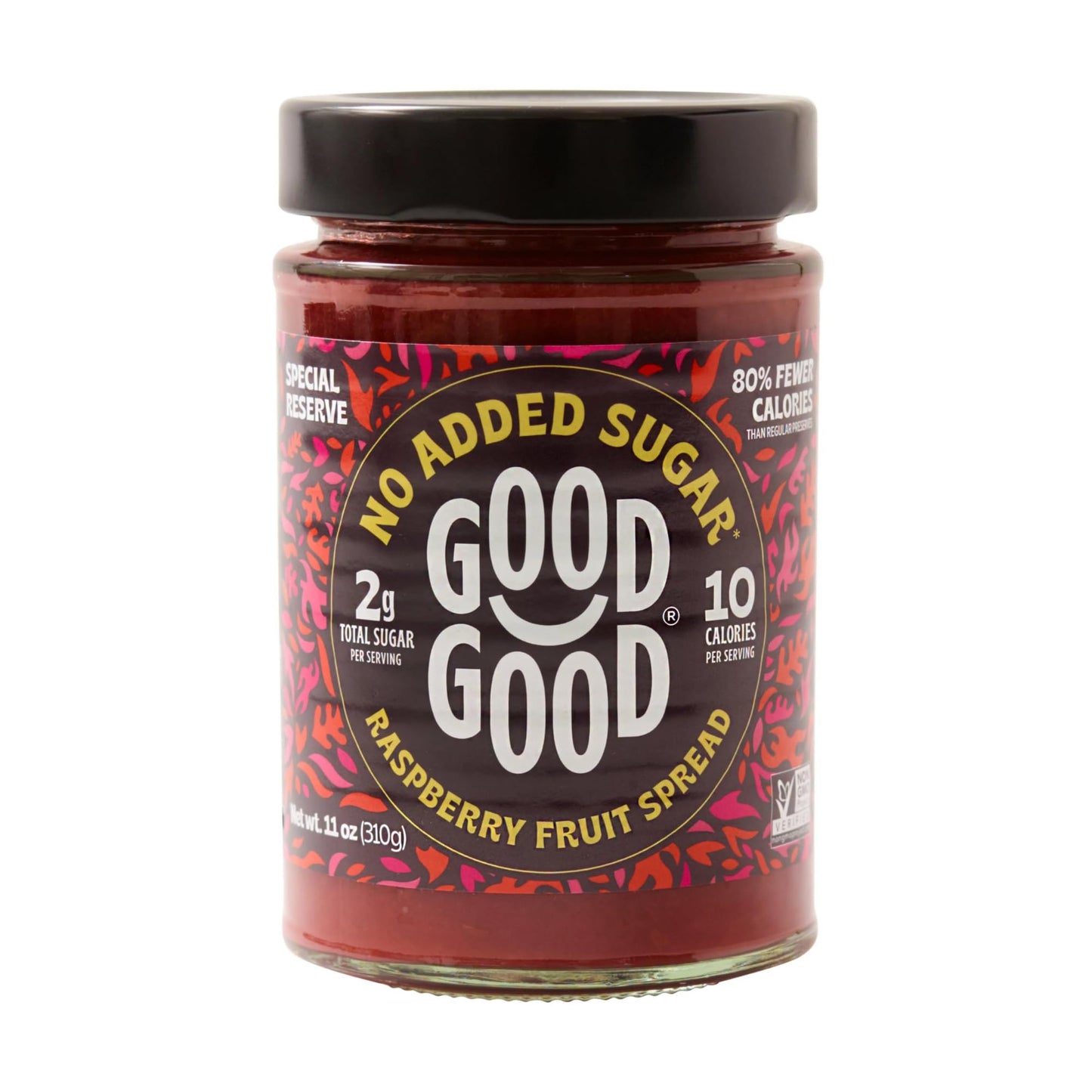 Good Good Special Reserve Raspberry Fruit Spread  11 Oz