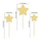 Gyufise 42Pcs Star Cupcake Toppers Gold Glitter Assembled Twinkle Star Cupcake Picks Wedding Engagement Bridal Shower Birthday P