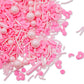 Lebery Valentine'S Day Sprinkles Pink Sprinkles Edible Heart Shaped Sprinkle Pink Jimmies Pink Pearl Sprinkles Mixed Valentine S