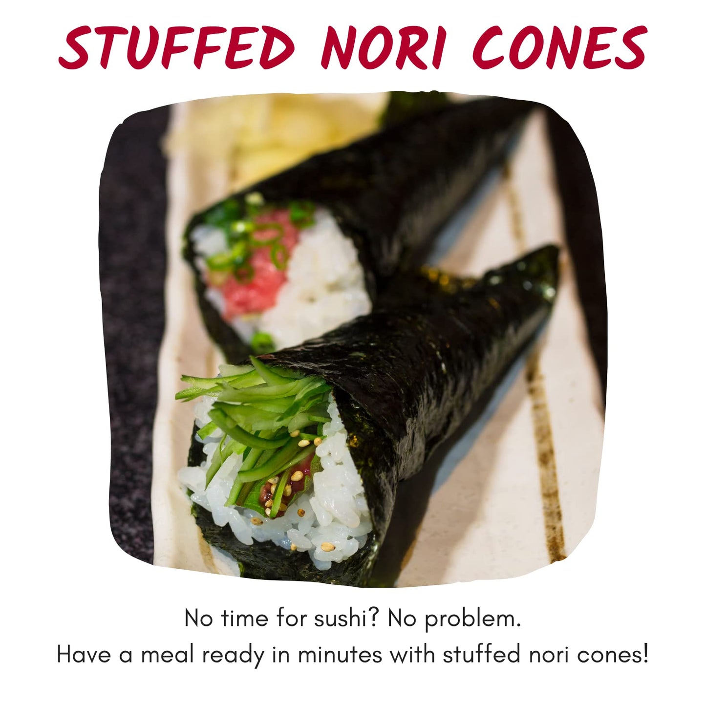 Emerald Cove Organic Nori Sheets For Sushi, Onigiri, Wraps, Non-Gmo, Roasted Nori, Resealable Package, Product Of Korea, 50 Shee