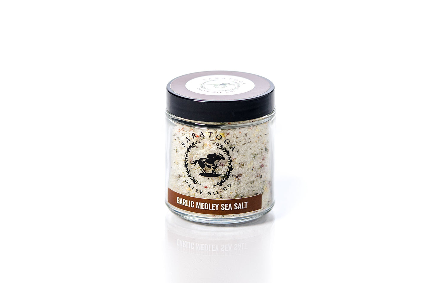 Saratoga Olive Oil Co. Garlic Medley Sea Salt, 4 Ounce, Pack of 1