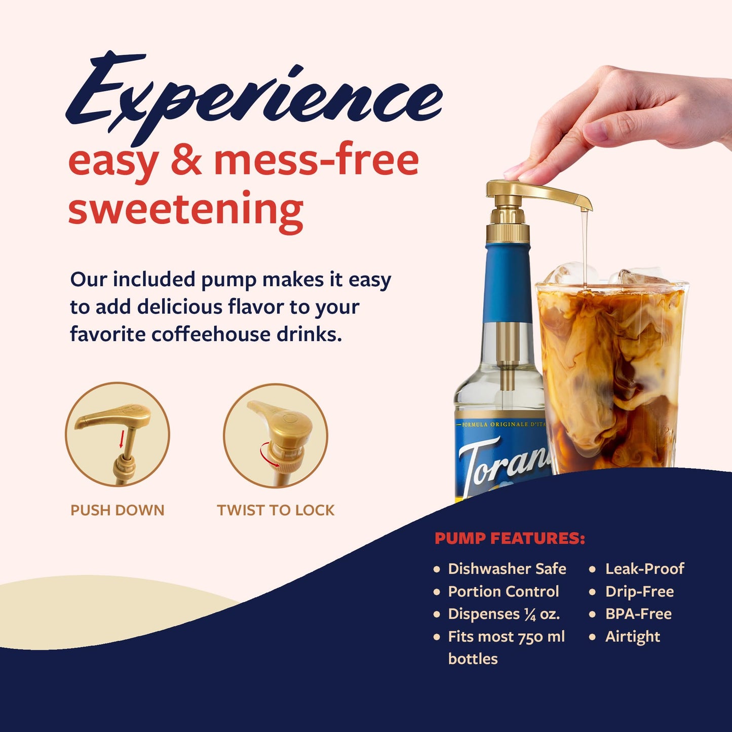 Torani Sugar Free Coconut Syrup And Sugar Free Vanilla Syrup Variety 2-Pack, Coffee Syrups For Drinks, Pumps Included, 25.4 Fl O