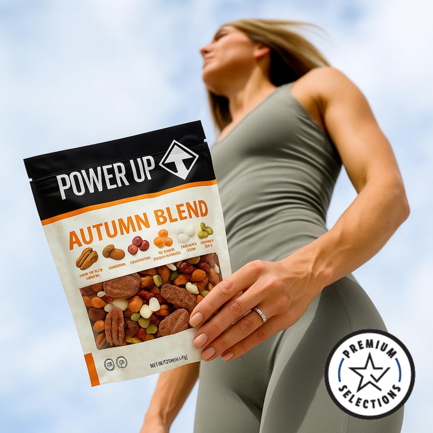 Gourmet Nut Autumn Blend Trail Mix  22oz Bag  2 Pack - Pumpkin Spice Pecans  Almonds  Cranberries  Cinnamon Sweet Potatoes  Yogurt Chips & Pumpkin Seeds - Fall Seasonal Snack