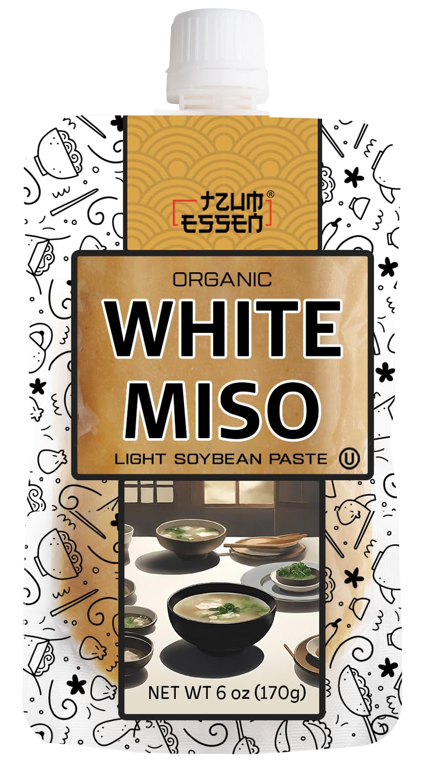 White Miso Paste (Shiro) Umami filled Soup base. Vegan, Kosher & Gluten Free 170g | With Resealable cap