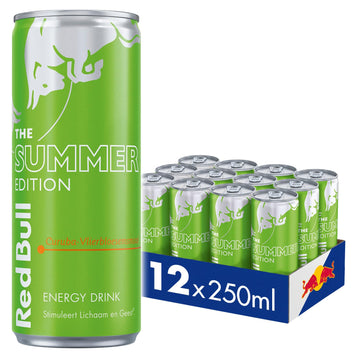 Red Bull Energy Drink Summer Edition Curuba Elderflower Flavour  Pack Of 12-12 X 250 Ml I Energy Drink With Fruity Summer Flavour I Stimulates Body And Mind