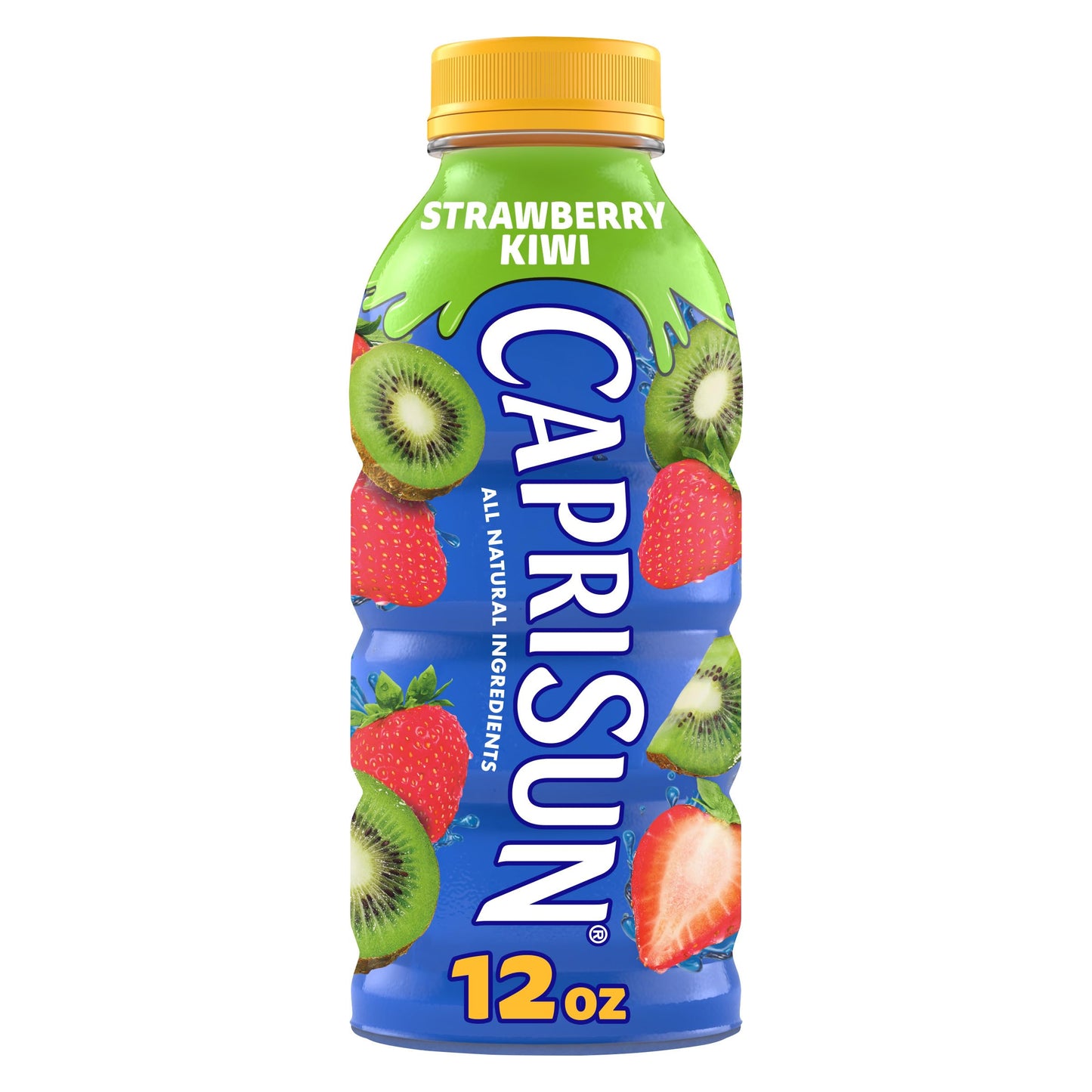 Capri Sun Strawberry Kiwi Flavored Juice Drink Blend from concentrate with other natural flavors, 12 fl oz Bottle