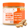 Nates Honey Peanut Butter, Creamy, All-Natural - 3 Real Ingredients, Sweetened Only with Pure Honey - 15 oz Jar - No Refined Su