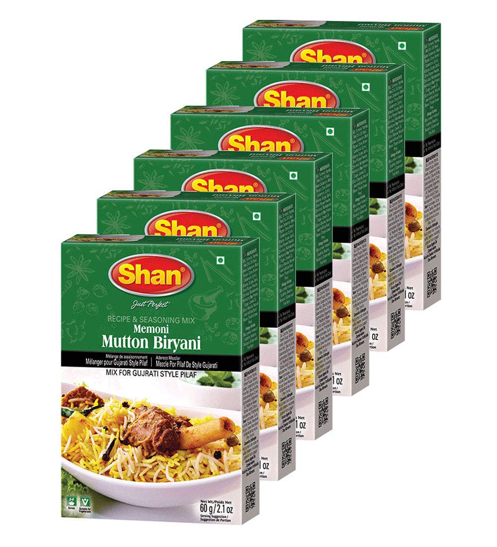 Shan Memoni Mutton Biryani Masala 2.11 oz (60g) - Gujarati Style Biryani Spice Mix for Authentic Mutton Pilaf - Biryani Masala P