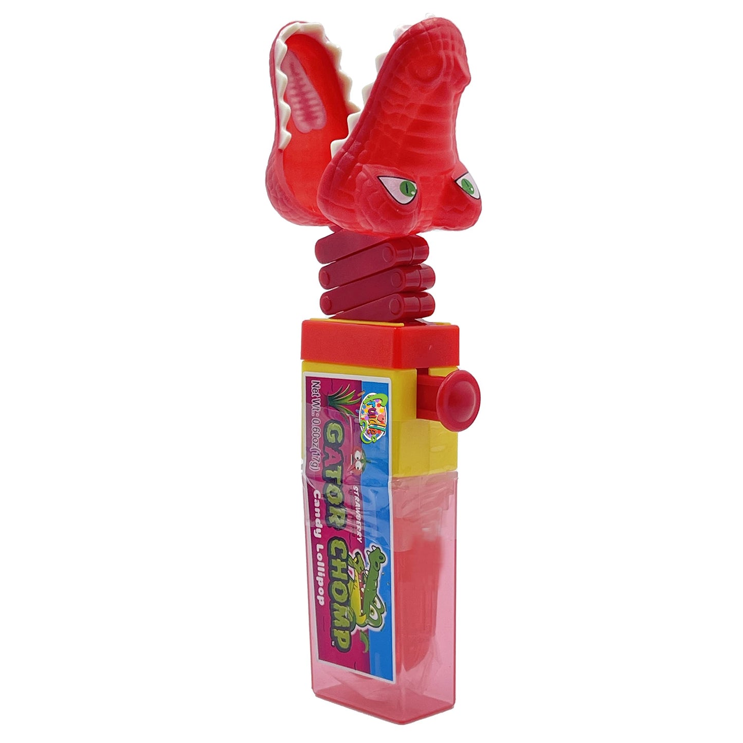 The Dreidel Company Chomp Sour Candy Lollipops, Three Flavors Green Apple, Blue Raspberry, Strawberry, Kosher Certified Parve, N