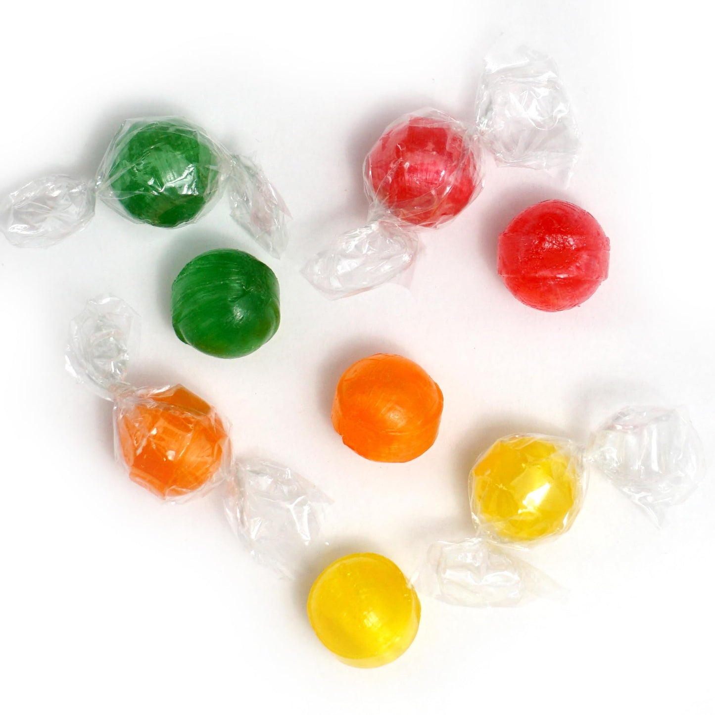 Assorted Sour Candy Balls, 1 Pound Bulk Candy (Approx. 75 Pcs.), Individually Wrapped Old Fashioned Hard Candy, Fruit Balls Cand