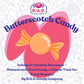 R.U.S. Candy Company Butterscotch Disc Candy - 5 Pound Bag - Classic Hard Candy Perfect For Parties And Gift Giving (5 Pound, Bu