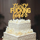 Thirty Four Gold Glitter Cake Toppers 34 Years Old 34Th Birthday Anniversary Party Decorations Supplies