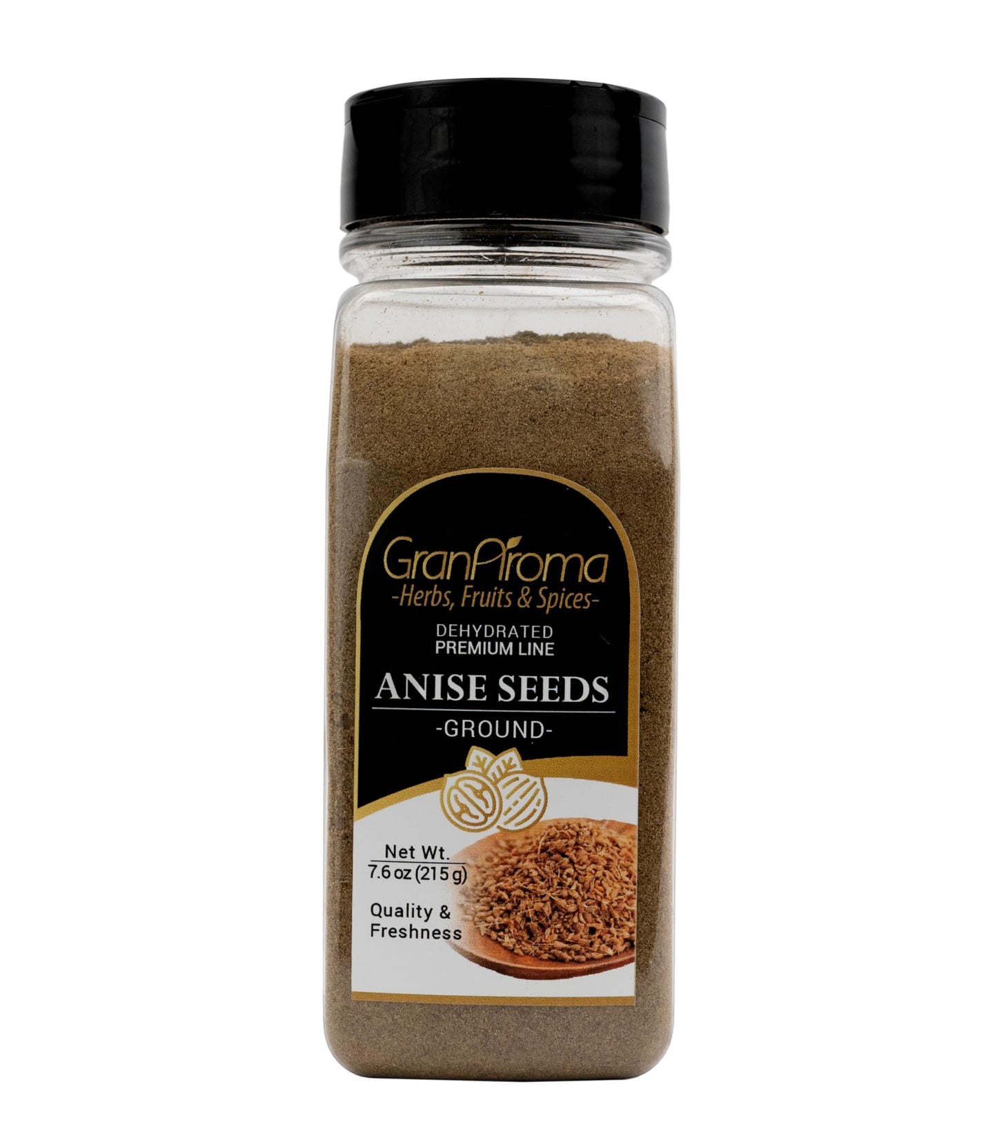 GranAroma Ground Anise Seeds, Sweet, Aromatic Spice, Baking & Cooking (7.6 Ounce)
