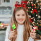 Fruidles Christmas Lollipop 12-Pack - Santa Clause, Christmas Tree, Candy Canes, Multi Color, Individually Wrapped