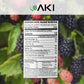 AKI ORGANIC BlackBerry Powder, 5.29 Oz - Nutrient-Rich, Sugar-Free, Vegan-Friendly, Perfect for Baking, Smoothies, and Flavoring
