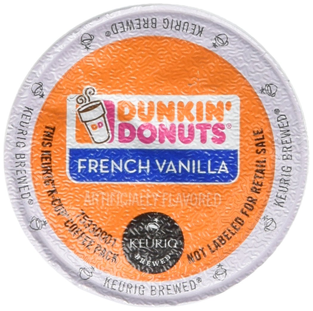 Dunkin Donuts French Vanilla Coffee K-Cups - 32 Pack, 16 Count (Pack of 2), Orange
