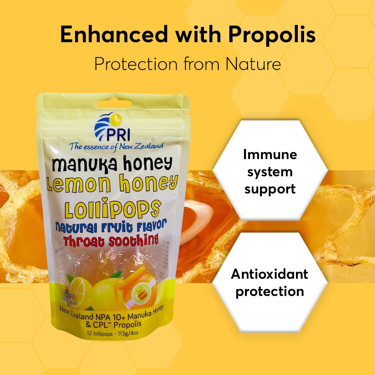 Pri Lollipops - Manufacturer Has Stopped Making Product Available (Lemon, 12Ct)