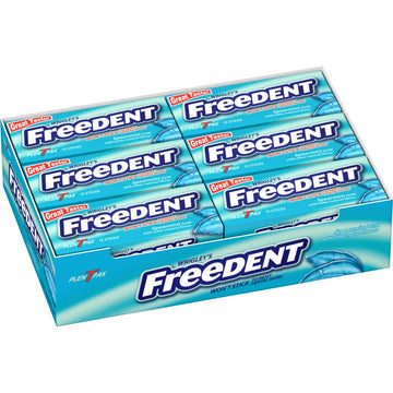 Freedent Chewing Gum - Wrigley'S Spearmint Flavored, 12 Pack Bulk Gum, 15 Sticks Per Pack