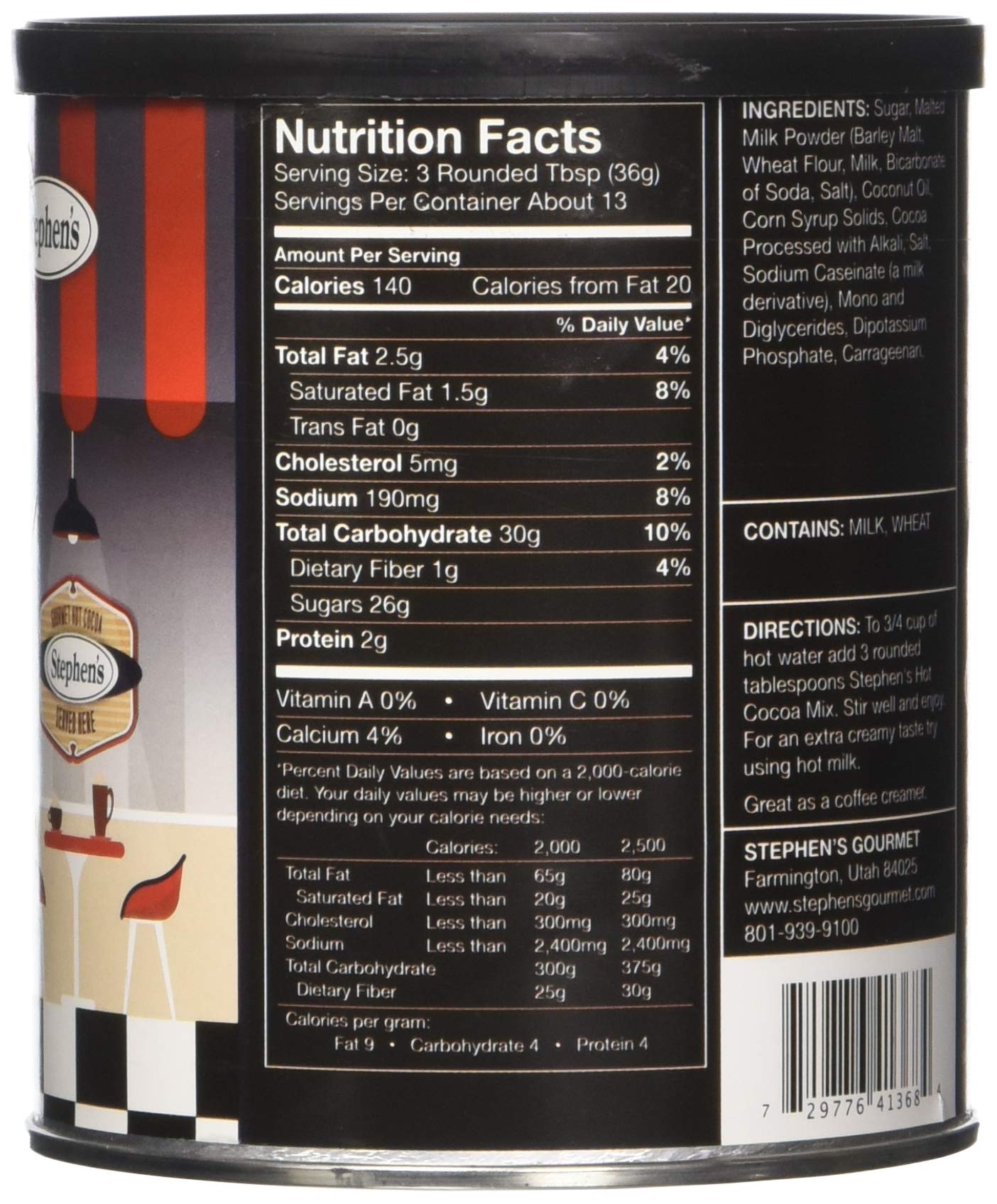 Stephens Old Fashioned Chocolate Malt, 1 Pound