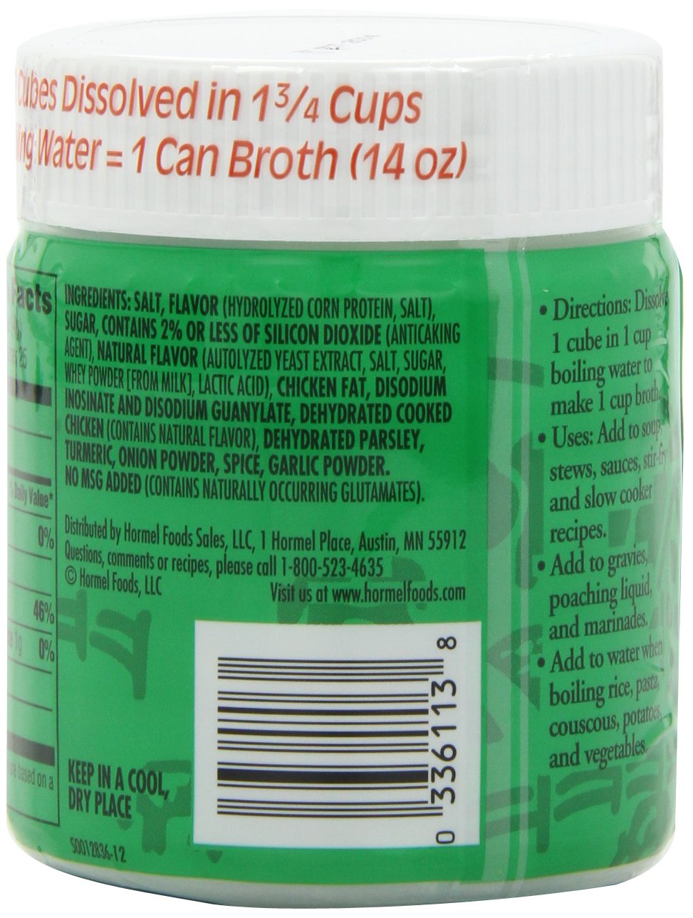 Herb-Ox: Chicken Bouillon 25 Ct Bouillon Cubes, 3.33 Oz