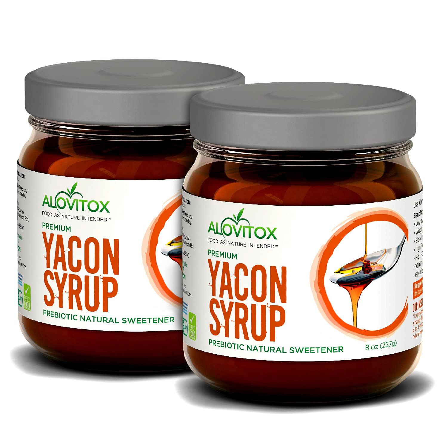 Alovitox Yacon Syrup - 8 Ounce (Pack of 2)
