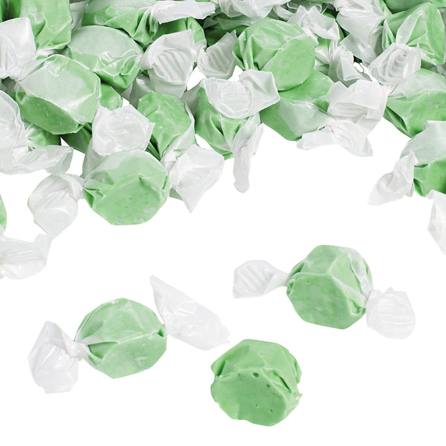 Salt Water Taffy, Nostalgic Chewy Candy, 193 Pieces, Candy Buffet, Party Supplies (Green)