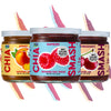 Chia Smash Jam, Variety Adventure 3-Pack | No Sugar Added, Naturally Sweet Jelly | Keto Friendly, Low Calorie, Low Carb | Non GM