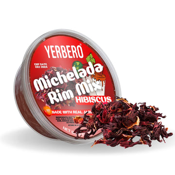 Yerbero - Michelada Jamaica & Spicy Chamoy Rim Dip | 8 Oz (226.7 g) | Mexican Hibiscus & Spicy Chili Paste With Real Fruit Bold 