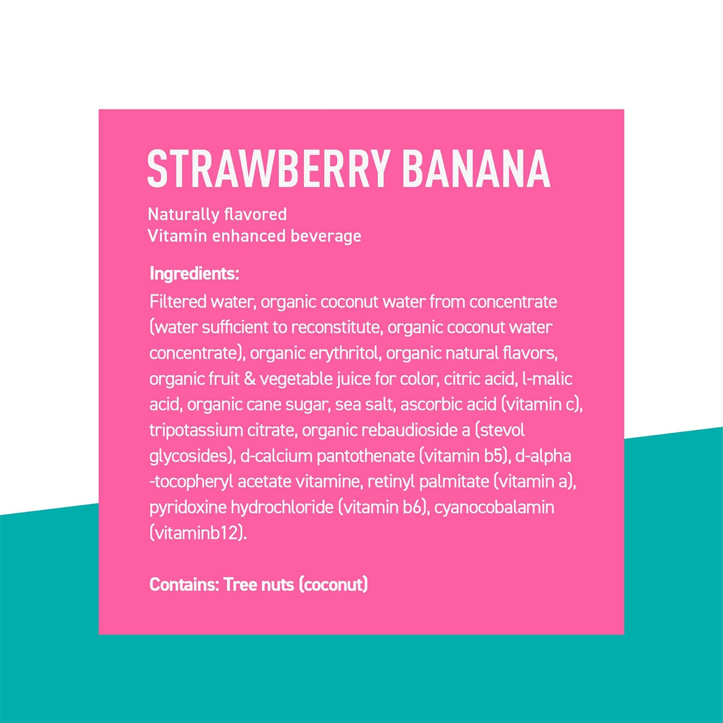Roar Complete Hydration Organic - Electrolyte Drinks Loaded with Vitamins C, B5, B12 - Non-GMO, Gluten-Free - Strawberry Banana