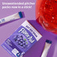 Flavor Aid Grape Unsweetened Drink Mix Pitcher Packets, 2 Quart (6 Sticks), 72 Count