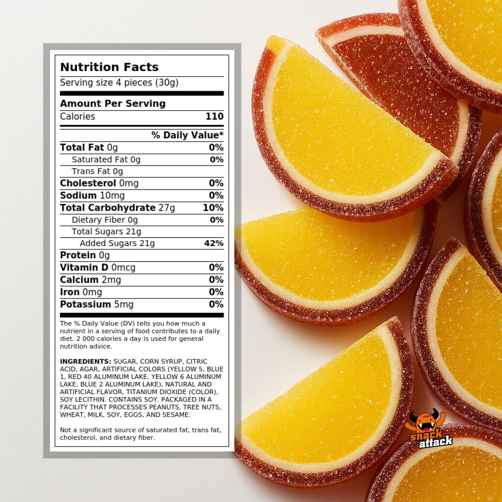 Snack Attack Pineapple Fruit Slices Gummy Candy Chewy  , 4lb Bag, Double Sealed Freshness, Perfect for Parties and Snacking