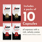 Segafredo Zanetti Espresso compact pieces - Aluminum Pods for Nespresso - Sinfonia & Encore, Medium & Medium-Dark Roast, 10 Count (Pack of 4)
