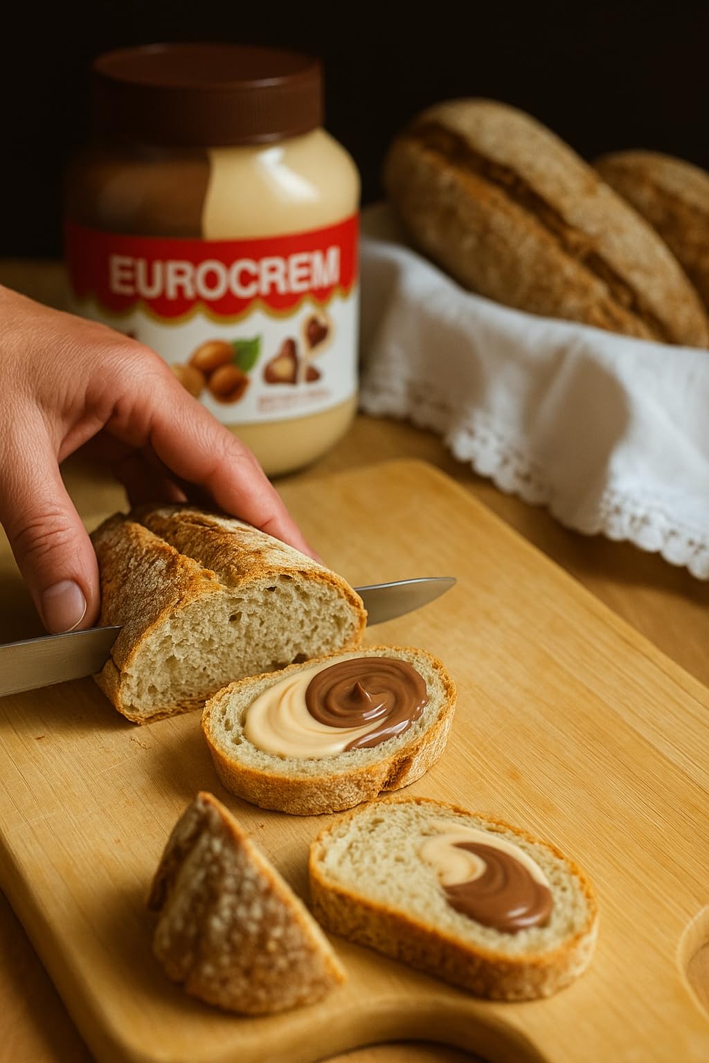 Takovo Eurocrem Hazelnut Cocoa Spread, 800g, 1.76 lb, Delicious Chocolate Flavor